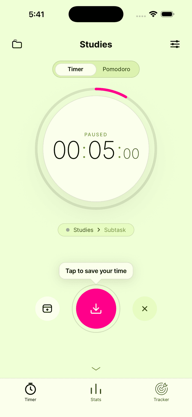 Тема «Неоновая» в приложении Time Control